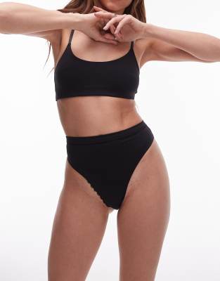 Topshop super soft knicker in black