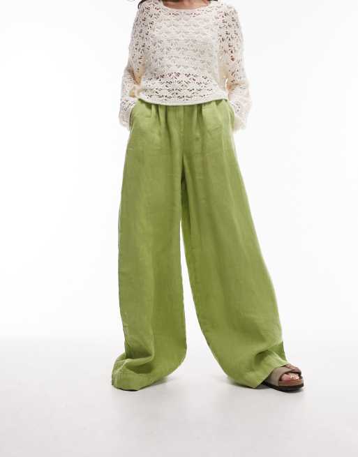 Riani Wide Leg Linen pants – Optionsforher