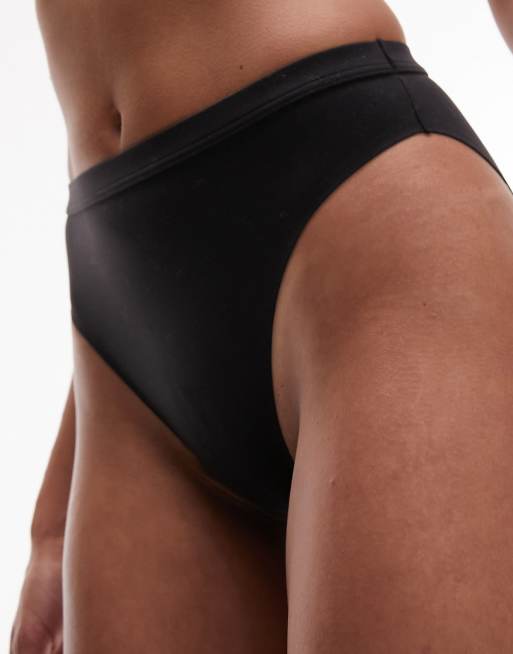 Topshop supersoft brief in black