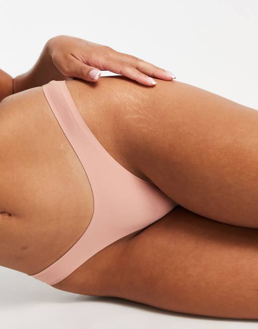 Topshop supersoft cheeky brief in rose