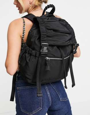 Topshop Sustainable Backpack In Black | ModeSens display picture 1