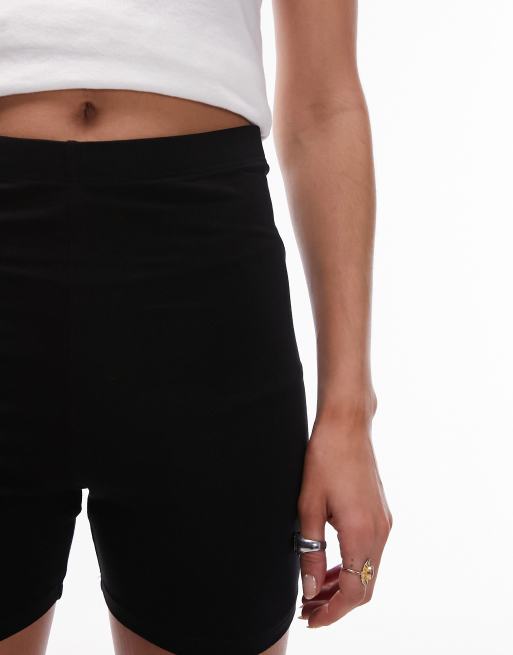 Topshop – Svarta leggingsshorts i kort design, 2 av 5