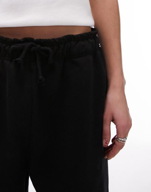 Topshop – Svarta mjukisbyxor i oversize med muddar, 4 av 5