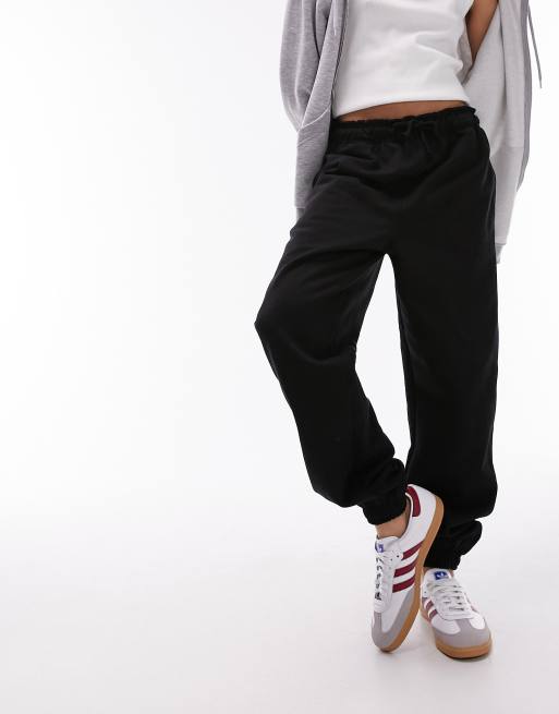 Topshop – Svarta mjukisbyxor i oversize med muddar, 5 av 5
