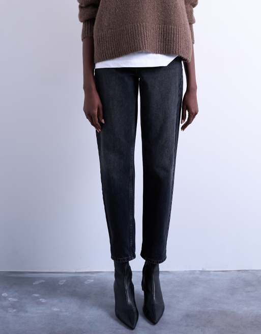 Topshop – Svarta mom jeans, 2 av 5