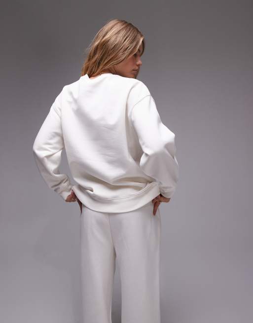 Topshop - Sweat d'ensemble à imprimé Stockholm - Écru, 3 de 4