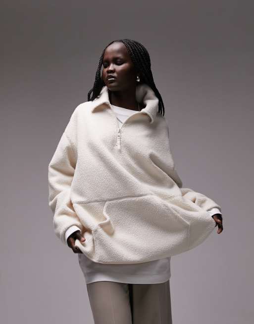 Sweat imitation peau de mouton clearance