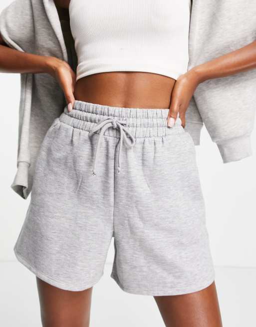 Grey discount sweatpants shorts