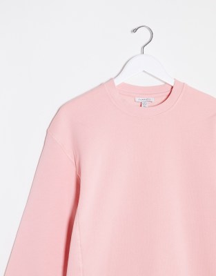 pastel pink sweatshirt