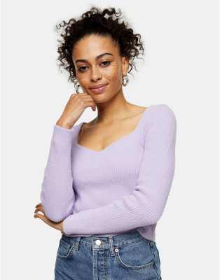 sweetheart neckline jumpers