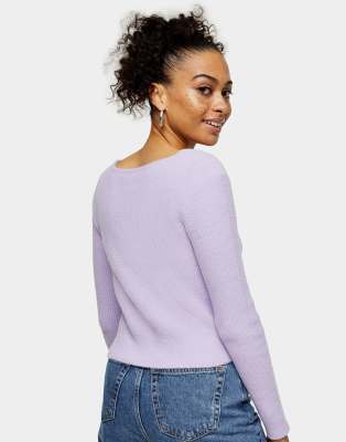 topshop purple jumper