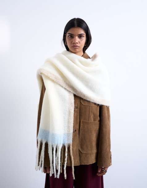 Topshop – Sydney – Beżowy duży szalik - view 1