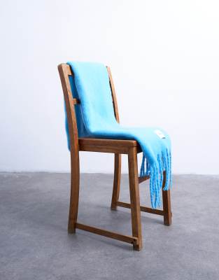 Topshop Sydney Blanket Scarf In Blue