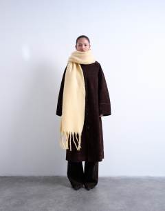 Sydney blanket scarf in buttermilk