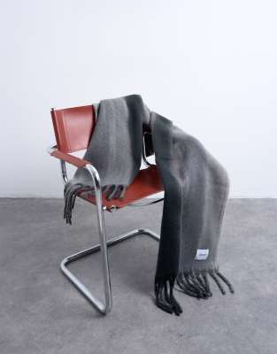 Topshop Sydney Blanket Scarf In Gray