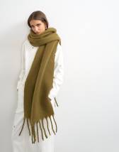 Topshop Sydney blanket scarf in khaki
