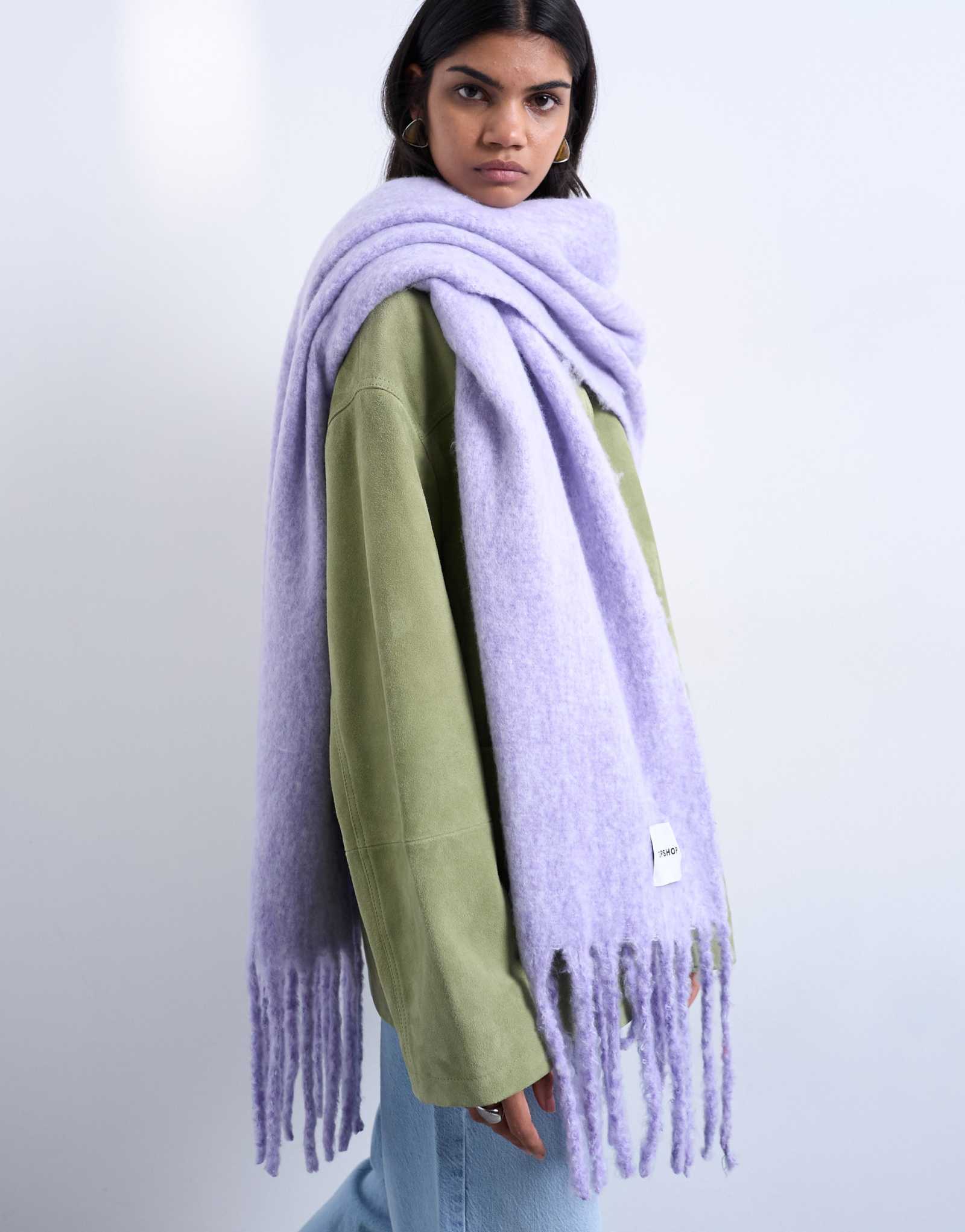 Сиреневый шарф-одеяло Topshop Sydney