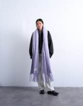 Topshop Sydney blanket scarf in purple stripe
