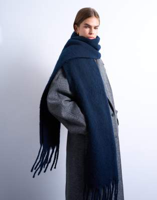 Topshop - Sydney - Deckenschal in Marineblau