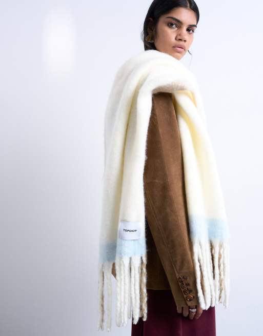 Topshop - Sydney - Grote sjaal in beige, 3 van 3