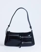 Topshop Sydney pocket shoulder bag in black