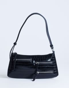 Sydney pocket shoulder bag in black