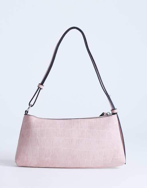 Topshop Sydney pocket shoulder bag in dusty pink, 2 of 4