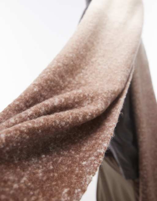 Topshop - Sydney - Sciarpa color cioccolato e crema stile coperta, 2 di 4