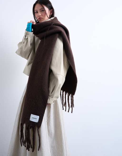 Topshop - Sydney - Sciarpa color cioccolato