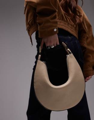 Topshop Sydney Scoop Shoulder Bag In White