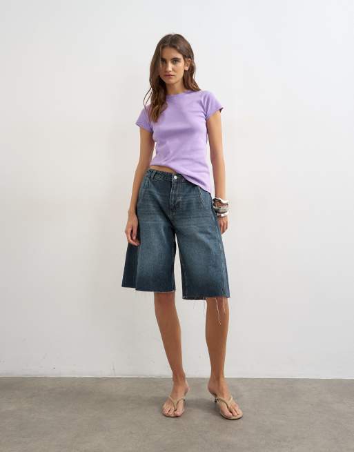 Topshop – Syrénlila, vardaglig T-shirt, 2 av 4