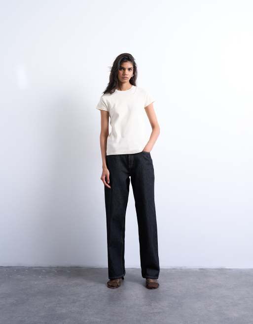 Topshop – Szarobeżowy T-shirt, 2 z 4