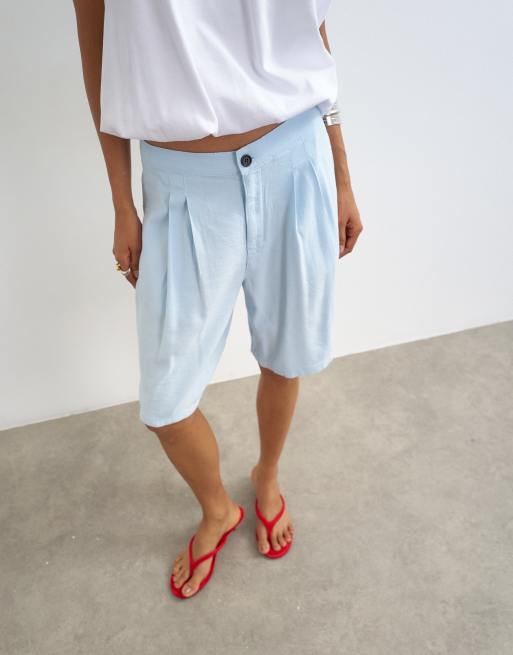 Topshop szorty bermudy w kolorze błękitnym, 1 z 5