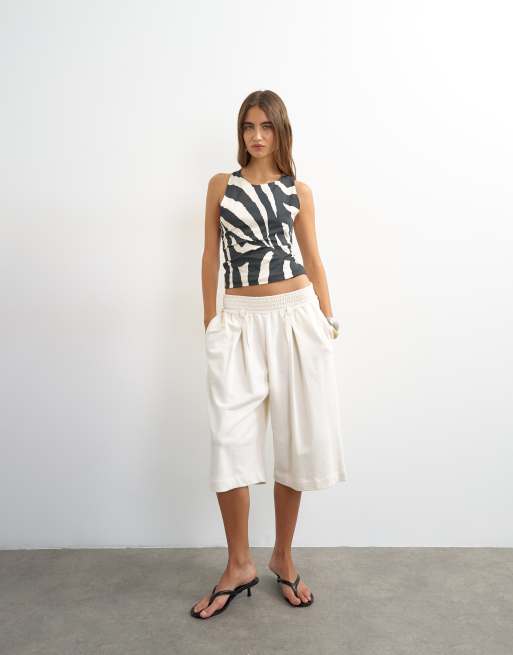 Topshop szorty kąpielowe w kolorze ivory, 5 z 5