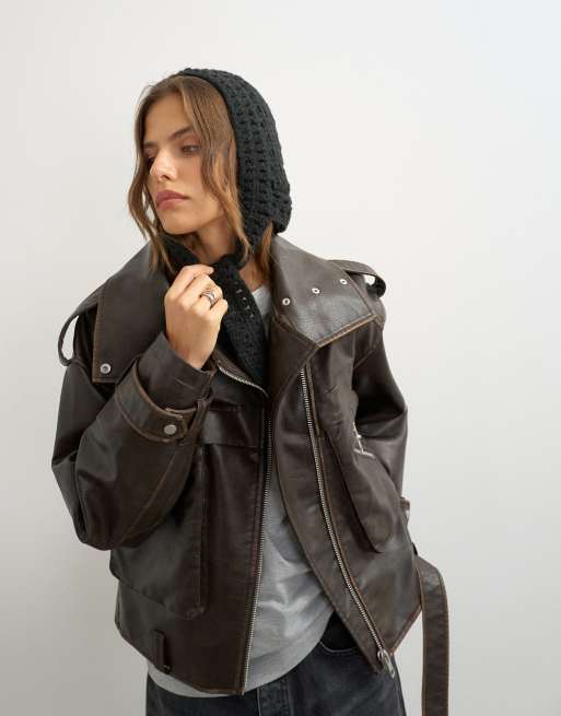Topshop szydełkowa czapka w kolorze czarnym, 3 z 3