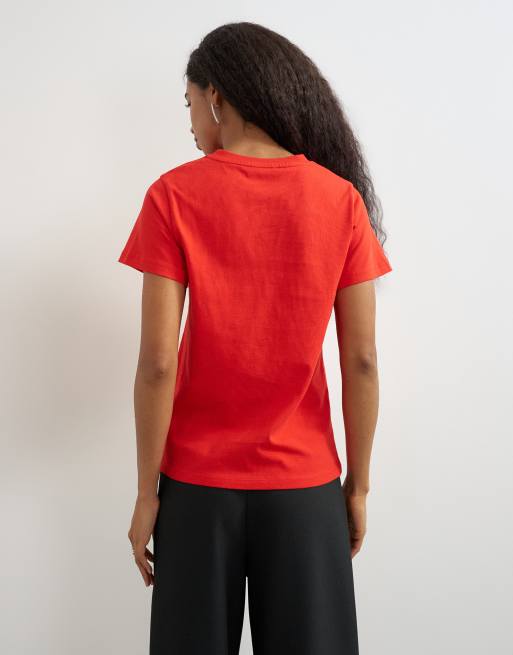 Topshop t-shirt classique rouge, 4 de 4