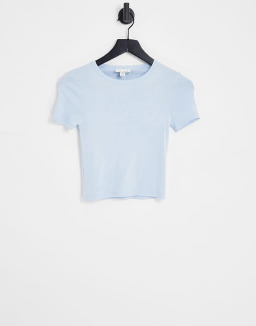 Topshop – T-Shirt für den Alltag in Blau