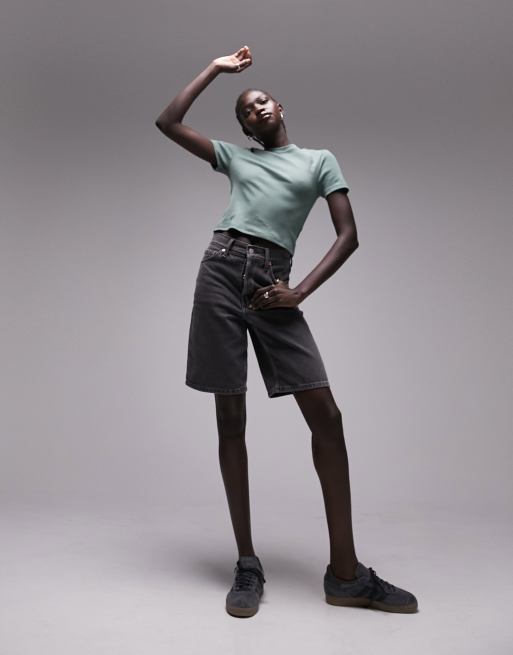 Topshop – T-Shirt für jeden Tag in Minzgrün