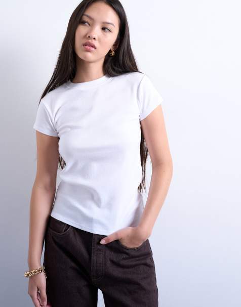 Topshop – T-Shirt für jeden Tag in Weiß - view 1