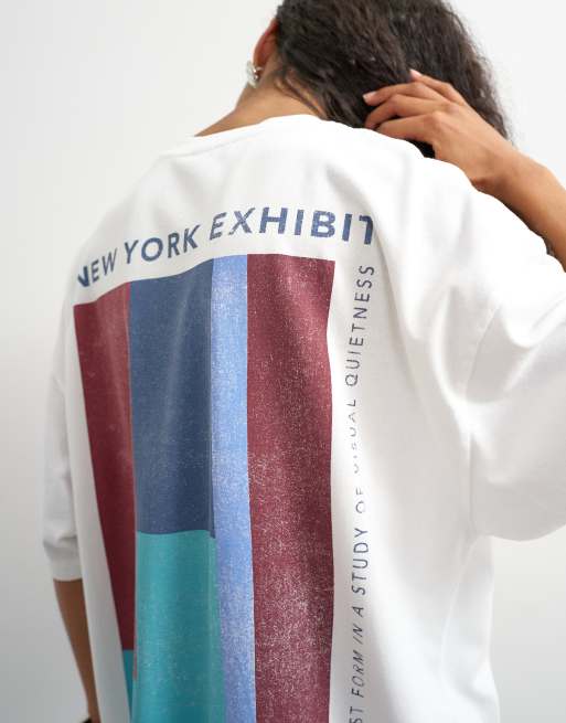 Topshop T-shirt grafica 'New York Edition' in ecru, 4 di 4