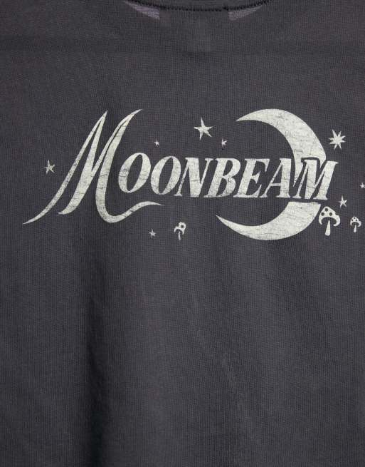 Topshop - T-shirt grigio antracite con stampa "Moonbeam", 4 di 4