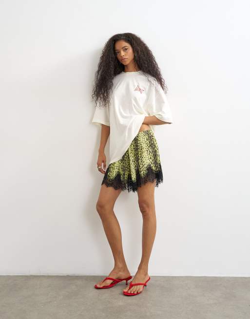 Topshop - T-shirt oversize bianca con grafica Bowie, 2 di 4