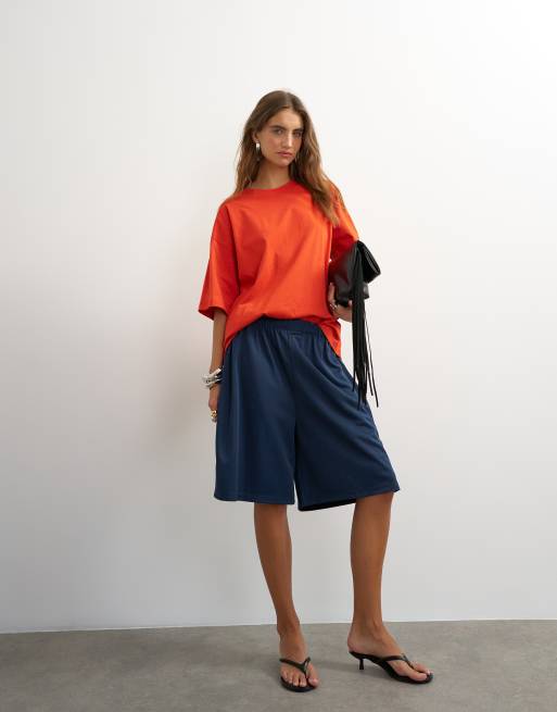 Topshop t-shirt oversize grafica "Maison" rossa, 2 di 4