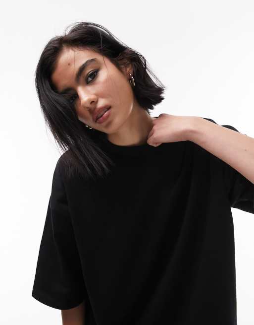 Topshop - T-shirt oversize - Noir, 4 de 4
