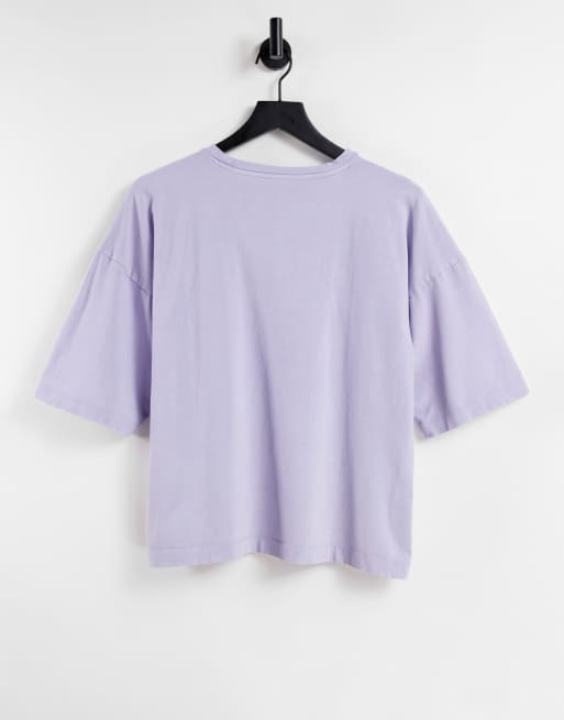 Topshop - T-shirt oversize - Violet délavé, 2 de 4