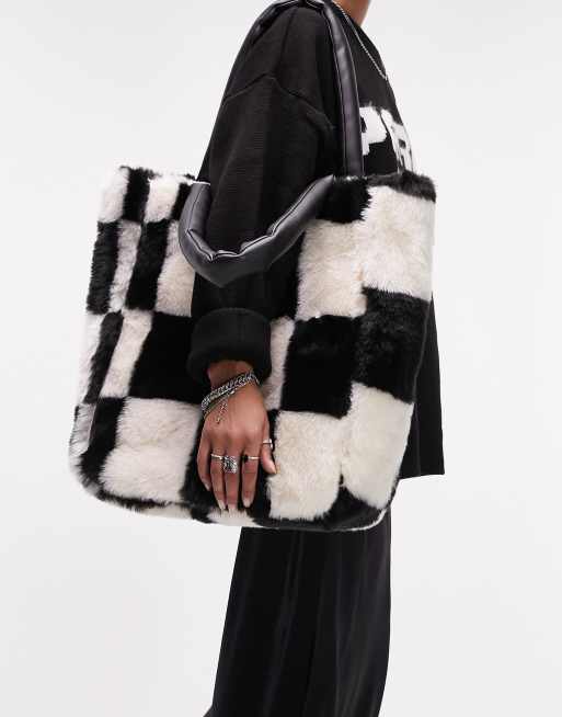 Topshop - Tabby - Geweven grote tote in multi