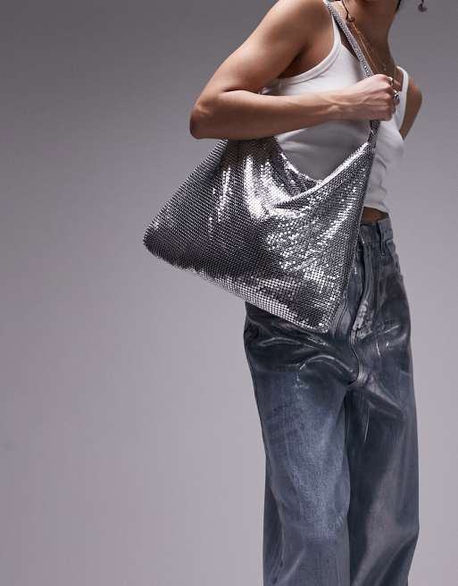 Silver on sale bag topshop