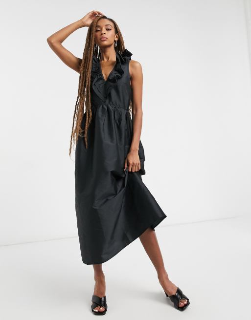 Black Jolanta Midi Dress, WHISTLES