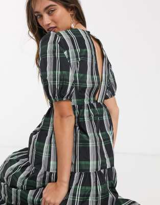 topshop plaid dress