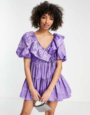 taffeta mini dress